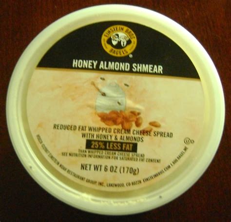 Einstein Bros Bagels Honey Almond Shmear Reduced Fat Cream Cheese Spread – Melanie Cooks