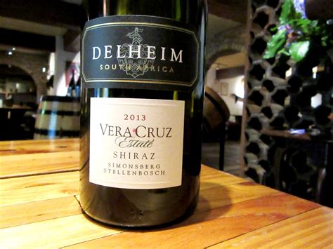 Delheim Vera Cruz Estate Shiraz 2013 - Delivers Depth & Smoothness ...