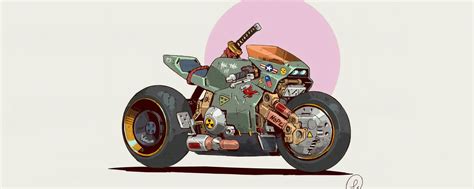 2560x1024 Cyberpunk Retro Bike 4k Wallpaper,2560x1024 Resolution HD 4k Wallpapers,Images ...