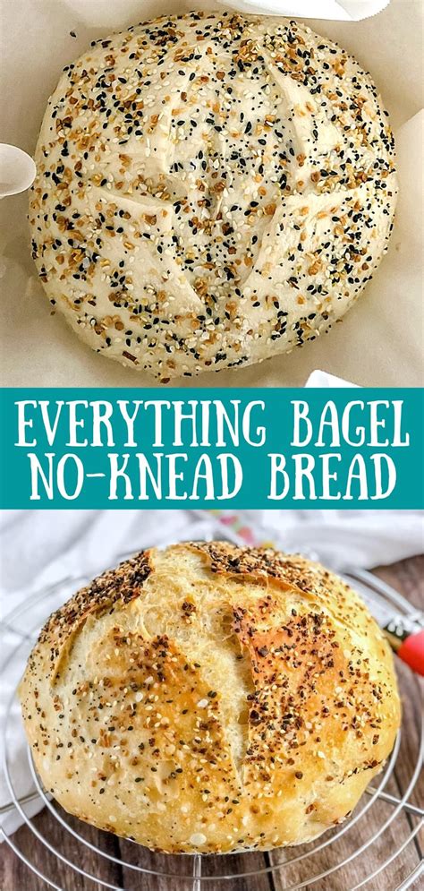 Everything Bagel No-Knead Bread | Donuts2Crumpets | Recipe | Bagel ...