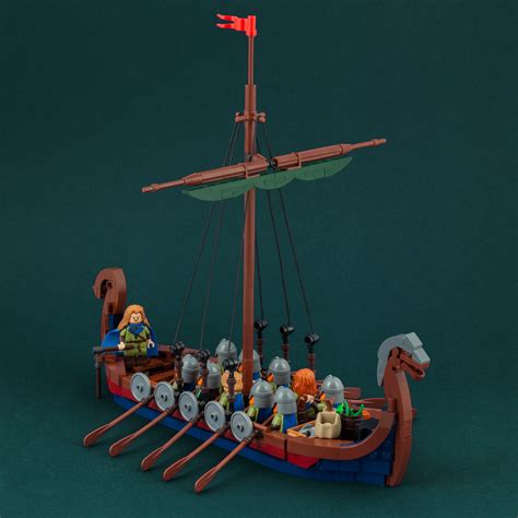 LEGO MOC LEGO Viking Longship by JonasKramm | Rebrickable - Build with LEGO