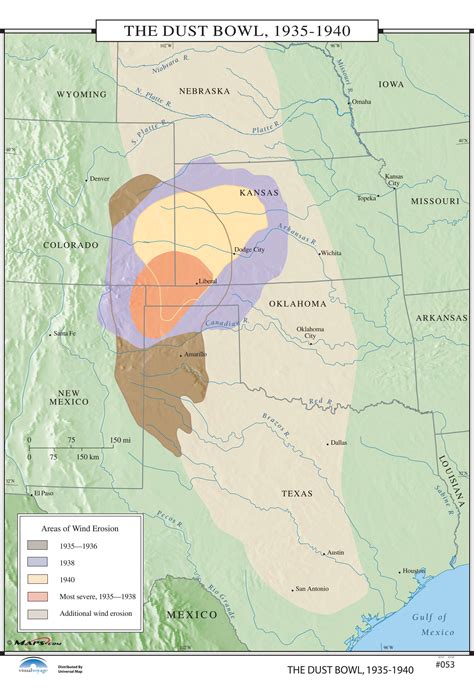 #053 The Dust Bowl, 1935-1940 - The Map Shop