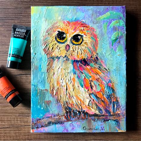 Acrylic Owl Paintings | ubicaciondepersonas.cdmx.gob.mx