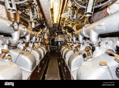 Chatham Dockyard museum, England, Submarine, HMS Ocelot, interior Stock Photo: 82260327 - Alamy