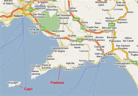 Amalfi Coast Map