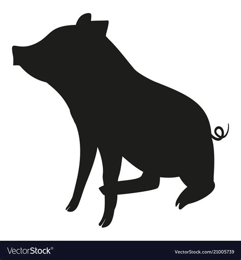 Pig Vector Black