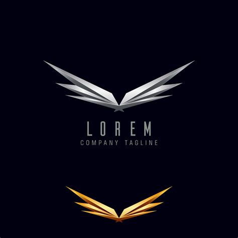 luxury wings logo design concept template 606298 Vector Art at Vecteezy