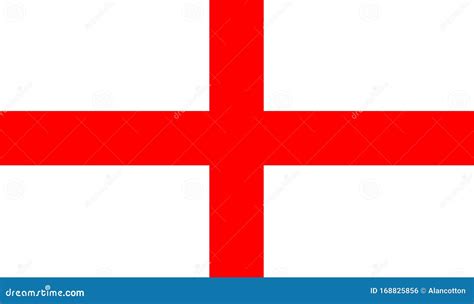 Saint George Flag of England Stock Vector - Illustration of drawing, cross: 168825856