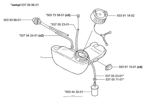 Husqvarna 125b fuel line diagram