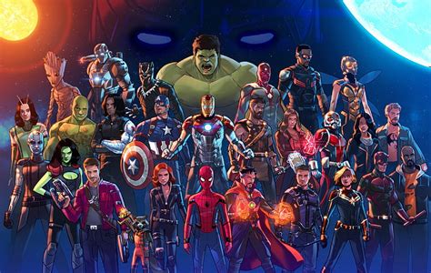 HD wallpaper: Marvel Super Heroes wallpaper, fan art, Stephen Byrne, Marvel Cinematic Universe ...