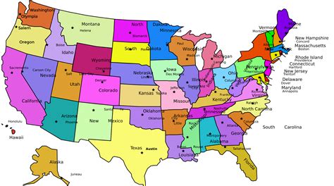 Map of USA States