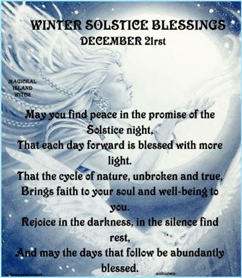 WINTER SOLSTICE BLESSING | Winter solstice quotes, Solstice quotes, Happy winter solstice