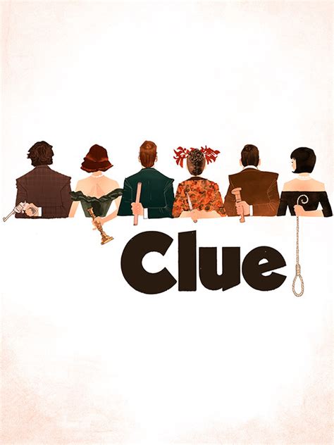 kevin wada illustration: Clue, movie poster, 1985...