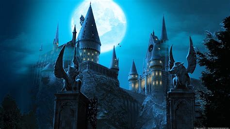 HD wallpaper: Harry Potter wallpaper, Hogwarts, lantern, castle, candles, Daniel Radcliffe ...