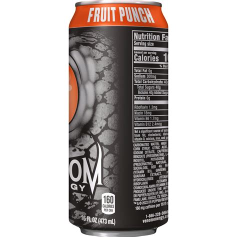 Venom Fruit Punch Energy Drink, 16 Fl Oz Can - Walmart.com