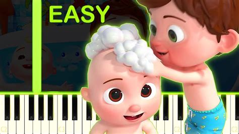 Bath Song | CoComelon Nursery Rhymes - EASY Piano Tutorial Akkorde - Chordify