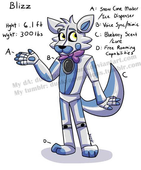 My FNaF SL OC- Blizz : r/fivenightsatfreddys