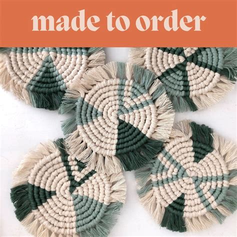 Macrame Coasters - Etsy