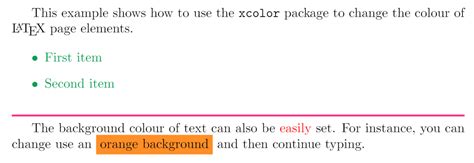 Using colours in LaTeX - Overleaf, Editor de LaTeX online