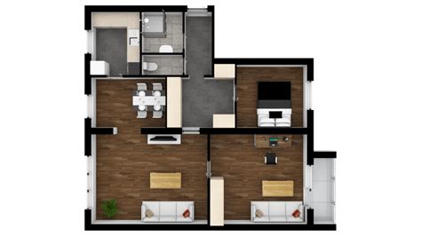 3D floorplan examples made with Floorplanner