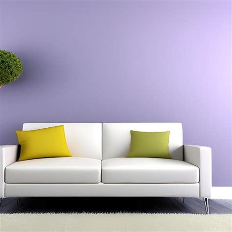 Premium AI Image | Pastel colored living room