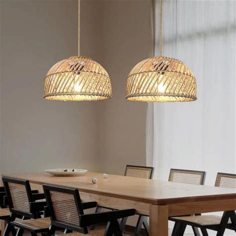 Retro Creative Pendant Lamp | Chinese Style Rattan Weave Lamp | Zepboo - Zepboo