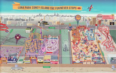 Luna Park (Coney Island) - 2012 Park Map