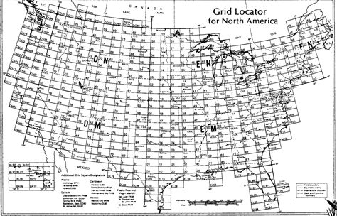 United States Grid Square Map Tracker * 13 x 19 Ham Radio - KE3GK - 1960-Now