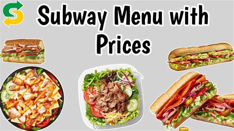 Subway Menu with Prices 2023 USA [UPDATED]