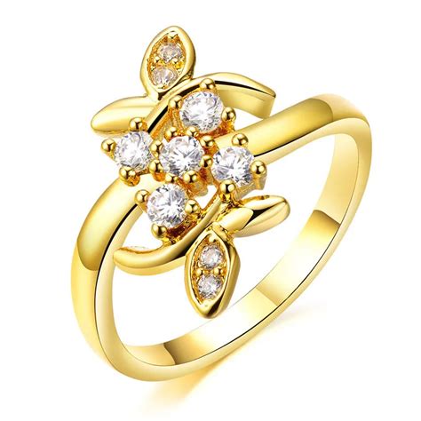 New design bling bling 24 carat gold ring KJ018-in Rings from Jewelry & Accessories on ...