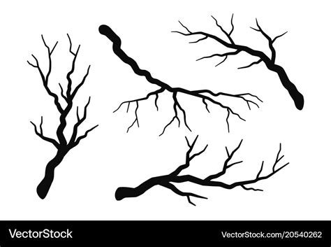 Scary Tree Branch Silhouette