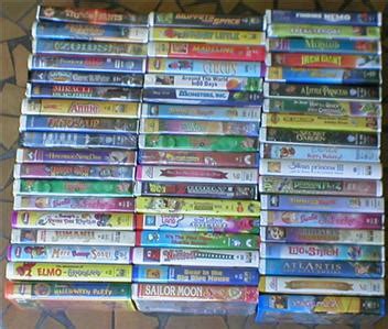 Wholesale Lot 55 VHS Clamshell Videos~Disney, Paramount, Universal, Warner Bros. | eBay