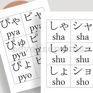 Japanese Hiragana & Katakana Flashcards printable - Etsy