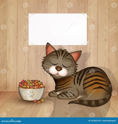 Adopt a cat stock illustration. Illustration of adoption - 167062129