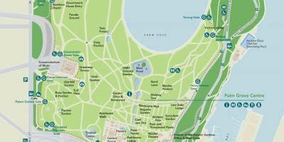 Royal botanic gardens map - Sydney botanical gardens map (Australia)