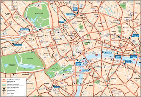 City of London map - London city map (England)