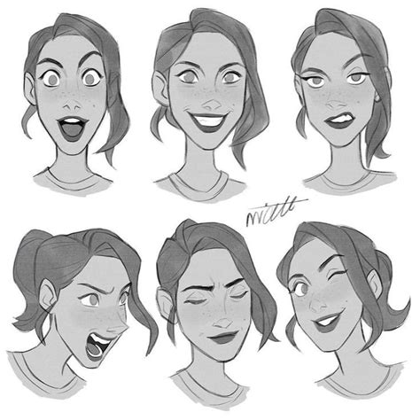 Facial expressions #character #characterdesign #face #facialexpressions #emotion... - #character ...