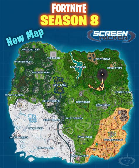 Fortnite Season 8 Map