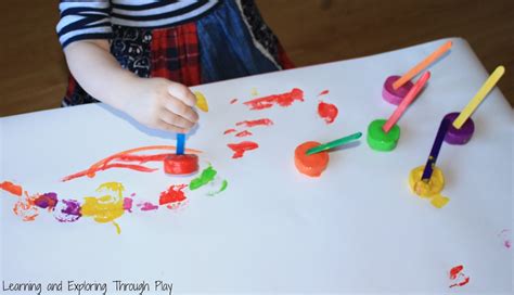 Learning and Exploring Through Play: Ice Painting fun for kids