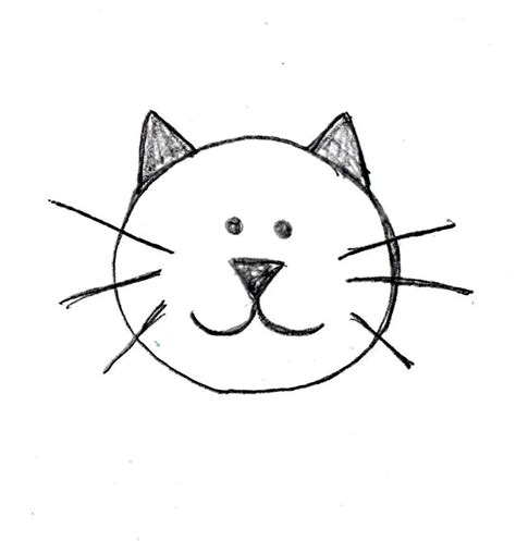 Easy Cat Drawing For Kids at PaintingValley.com | Explore collection of ...