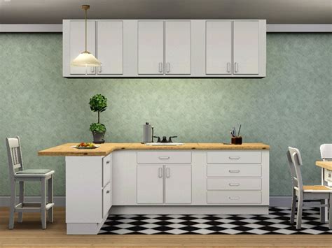 Mod The Sims - Simple Kitchen - Counters, Islands, Cabinets