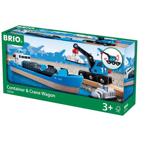 Brio Wooden Train Accessories Freight Ship & Crane | Toy Brands A-K ...