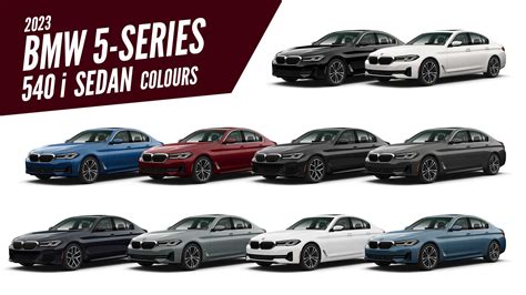 2023 BMW 5 Series 540i Sedan All Colors - AUTOBICS