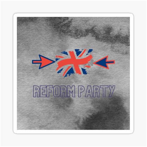 "Uk Reform Party" Sticker by Tyuris | Redbubble