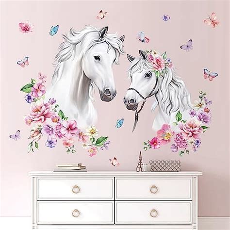 decalmile Horse Wall Decals Farm Animal Horse Wall Stickers Baby Nursery Bedroom Living Room ...