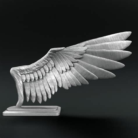 sculpture bird wings 3d model