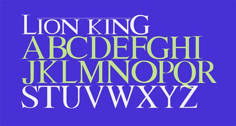 Lion kinG free Font - What Font Is