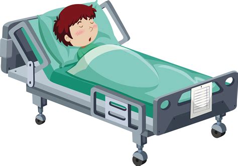 Download Hospital Bed Patient Clip Art - Hospital Bed Transparent Background - Full Size PNG ...