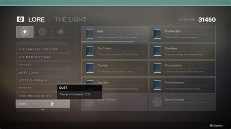 Dust lore collectible locations - Destiny 2 | Shacknews