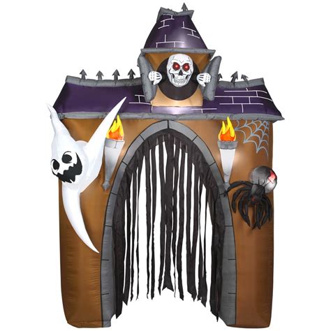 Gemmy 10-ft Lighted Haunted House Halloween Inflatable at Lowes.com